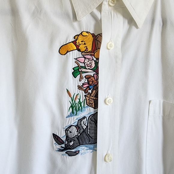 Walt Disney World Casual Button Up Winnie the Pooh Shirt - Picture 2 of 10